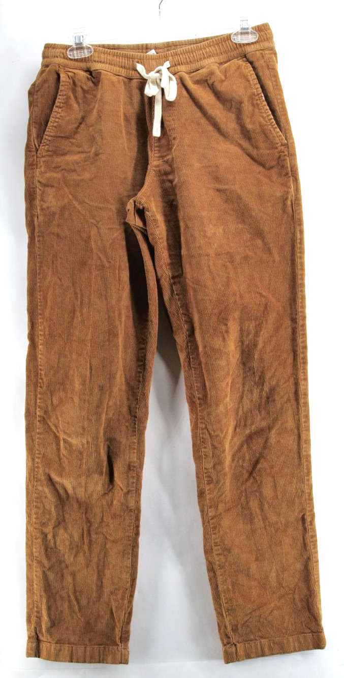 Bearbottom Brown Corduroy Stretch Tag S 32 Elastic Waist Outdoor Pants